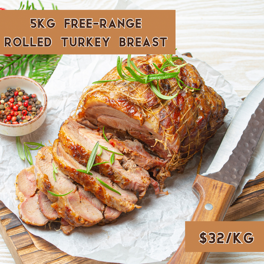 WA Free-Range Boneless Rolled Turkey (5kg)
